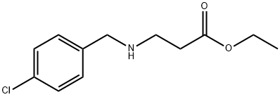 ethyl 3-{[(4-chlorophenyl)methyl]amino}propanoate Struktur