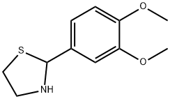 2-(3,4-dimethoxyphenyl)-1,3-thiazolidine Struktur