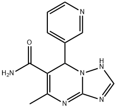 5-methyl-7-(pyridin-3-yl)-4,7-dihydro-[1,2,4]triazolo[1,5-a]pyrimidine-6-carboxamide Struktur