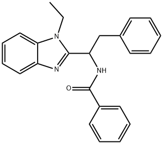 N-(1-(1-ethyl-1H-benzo[d]imidazol-2-yl)-2-phenylethyl)benzamide Struktur