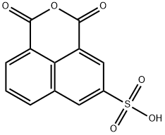 1,3-dioxo-1H,3H-benzo[de]isochromene-5-sulfonic acid Struktur