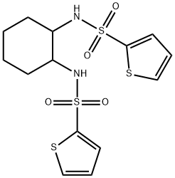 N,N'-cyclohexane-1,2-diyldithiophene-2-sulfonamide Struktur