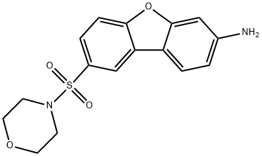 8-morpholin-4-ylsulfonyldibenzofuran-3-amine Struktur