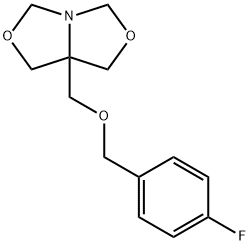 7a-(4-Fluoro-benzyloxymethyl)-dihydro-oxazolo[3,4-c]oxazole Struktur