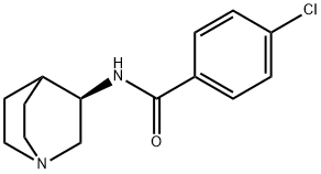 Benzamide, N-(3R)-1-azabicyclo[2.2.2]oct-3-yl-4-chloro- Struktur