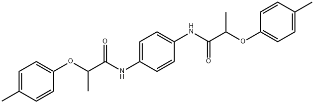 N,N'-1,4-phenylenebis[2-(4-methylphenoxy)propanamide] Struktur