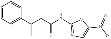 N-(5-nitro-1,3-thiazol-2-yl)-3-phenylbutanamide Struktur