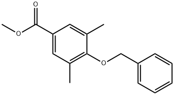 4-Benzyloxy-3,5-dimethyl-benzoic acid methyl ester Struktur