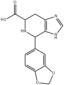 4-(2H-1,3-benzodioxol-5-yl)-3H,4H,5H,6H,7H-imidazo[4,5-c]pyridine-6-carboxylic acid Struktur