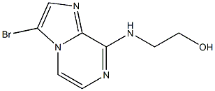 Ethanol, 2-[(3-bromoimidazo[1,2-a]pyrazin-8-yl)amino]- Struktur