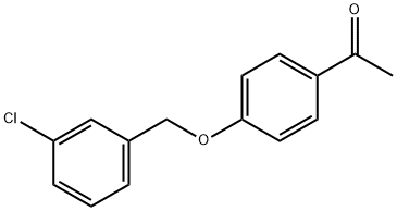 1-{4-[(3-chlorobenzyl)oxy]phenyl}ethanone Struktur