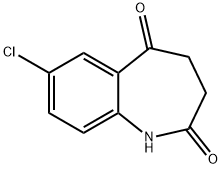 7-chloro-3,4-dihydro-1H-benzo[b]azepine-2,5-dione Struktur