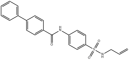 N-{4-[(allylamino)sulfonyl]phenyl}-4-biphenylcarboxamide Struktur