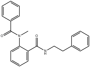 2-[benzoyl(methyl)amino]-N-(2-phenylethyl)benzamide Struktur