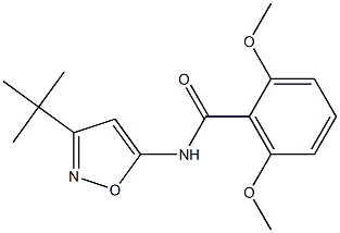 Benzamide, N-[3-(1,1-dimethylethyl)-5-isoxazolyl]-2,6-dimethoxy- Struktur