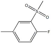 Benzene, 1-fluoro-4-methyl-2-(methylsulfonyl)- Struktur