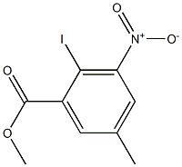 methyl 2-iodo-5-methyl-3-nitrobenzoate Struktur