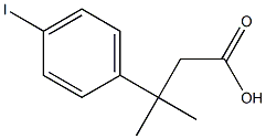 3-(4-Iodo-phenyl)-3-methyl-butyric acid Struktur