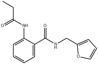 N-(furan-2-ylmethyl)-2-(propanoylamino)benzamide Structure