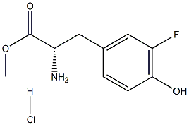 L-Tyrosine, 3-fluoro-, methyl ester, hydrochloride Struktur