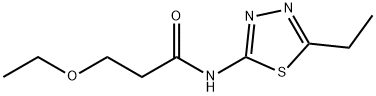 3-ethoxy-N-(5-ethyl-1,3,4-thiadiazol-2-yl)propanamide Struktur