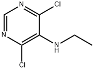 4,6-dichloro-N-ethylpyrimidin-5-amine Struktur