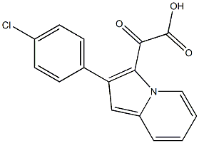 2-(4-Chlorophenyl)indolizine 3-Glyoxylic Acid Struktur