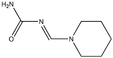 Piperidine, 1-[[(aminocarbonyl)imino]methyl]- Struktur