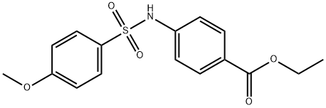 Benzoic acid, 4-[[(4-methoxyphenyl)sulfonyl]amino]-, ethyl ester