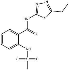 N-(5-ethyl-1,3,4-thiadiazol-2-yl)-2-(methanesulfonamido)benzamide Struktur