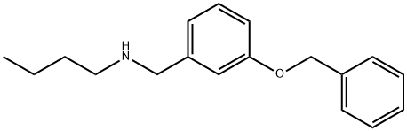 {[3-(benzyloxy)phenyl]methyl}(butyl)amine Struktur