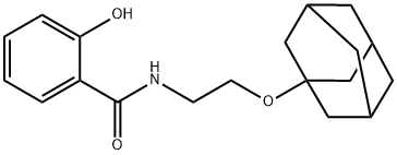 N-[2-(1-adamantyloxy)ethyl]-2-hydroxybenzamide Struktur