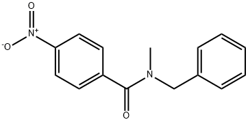 N-benzyl-N-methyl-4-nitrobenzamide Struktur