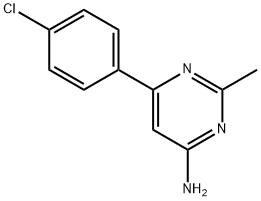 6-(4-Chlorophenyl)-2-Methylpyrimidin-4-Amine Struktur