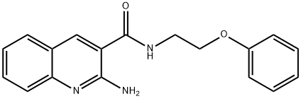 2-Amino-quinoline-3-carboxylic acid (2-phenoxy-ethyl)-amide Struktur