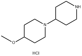 4-Methoxy-1,4'-bipiperidine dihydrochloride Struktur