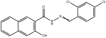 N'-(2,4-dichlorobenzylidene)-3-hydroxy-2-naphthohydrazide Struktur