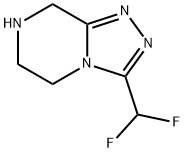 3-(DIFLUOROMETHYL)-5H,6H,7H,8H-[1,2,4]TRIAZOLO[4,3-A]PYRAZINE Struktur