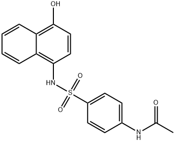 N-(4-(N-(4-hydroxynaphthalen-1-yl)sulfamoyl)phenyl)acetamide Struktur