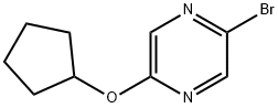 2-BROMO-5-CYCLOPENTYLOXYPYRAZINE Struktur