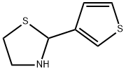 2-(thiophen-3-yl)-1,3-thiazolidine Struktur