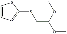 2-(2,2-dimethoxyethylsulfanyl)thiophene Struktur