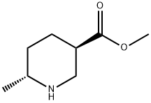 (3R,6R)-methyl 6-methylpiperidine-3-carboxylate Struktur