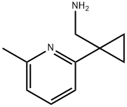 [1-(6-Methylpyridin-2-yl)cyclopropyl]methanamine Struktur