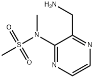 N-(3-(aminomethyl)pyrazin-2-yl)-N-methylmethanesulfonamide acetate Struktur