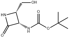 tert-butyl((2S,3S)-2-(hydroxymethyl)-4-oxo-1l2-azetidin-3-yl)carbamate Struktur