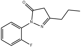 1-(2-fluorophenyl)-3-propyl-1H-pyrazol-5(4H)-one Struktur