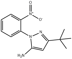 3-tert-butyl-1-(2-nitrophenyl)-1H-pyrazol-5-amine Struktur