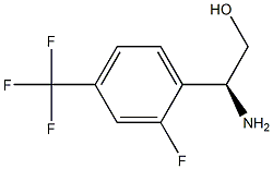 (2S)-2-AMINO-2-[2-FLUORO-4-(TRIFLUOROMETHYL)PHENYL]ETHAN-1-OL Struktur