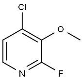 4-CHLORO-2-FLUORO-3-METHOXYPYRIDINE Struktur